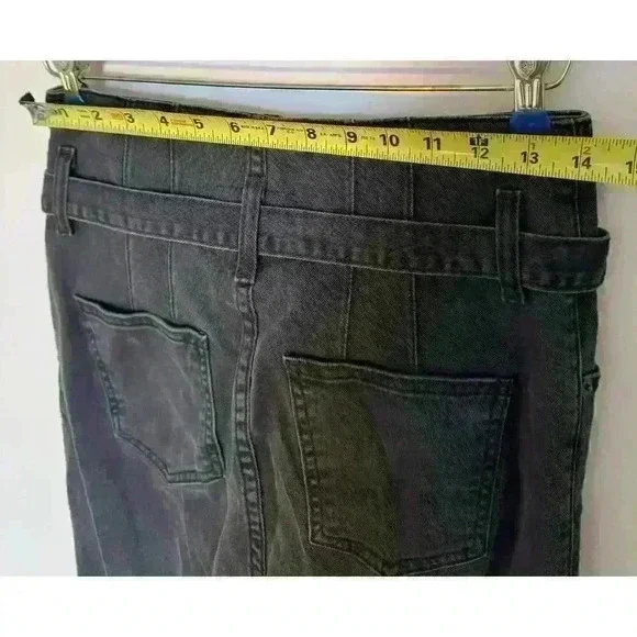 Current/Elliott Corset Stiletto High Rise Skinny Crop Jeans in Black size 28 - Picture 6 of 9